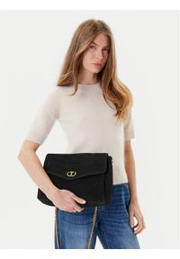 TwinSet - TWINSET Torebka 252TB7360 Czarny. Kolor: czarny. Materiał: skórzane, zamszowe #1