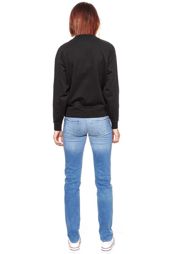 Wrangler - BLUZA WRANGLER RETRO SWEAT FADED BLACK W6085HPV6 112130460. Wzór: kolorowy, nadruk. Styl: retro