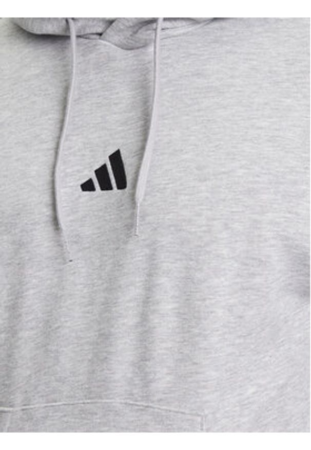 Adidas - adidas Bluza Essentials 3-Stripes JE6302 Szary Regular Fit. Kolor: szary. Materiał: bawełna