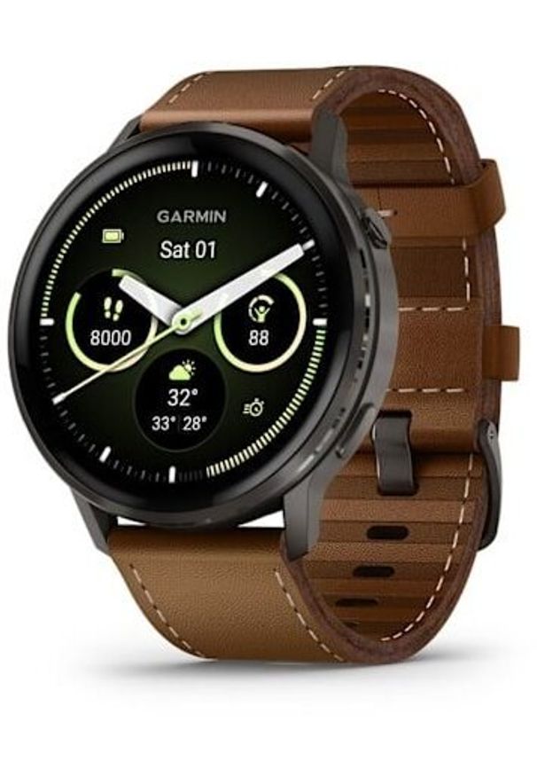 GARMIN - Smartwatch Garmin Garmin Venu 4 3,56 cm (1.4") AMOLED 45 mm Cyfrowy 454 x 454 px Ekran dotykowy Czarny Wi-Fi GPS. Rodzaj zegarka: smartwatch. Kolor: czarny