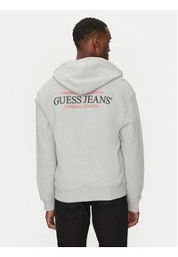 Guess Jeans Bluza M5RQ45 KCPR1 Szary Regular Fit. Kolor: szary. Materiał: bawełna