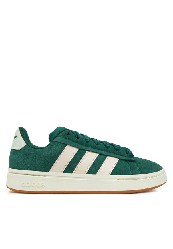Adidas - adidas Sneakersy Grand Court Alpha JI1715 Zielony. Kolor: zielony. Materiał: zamsz, skóra