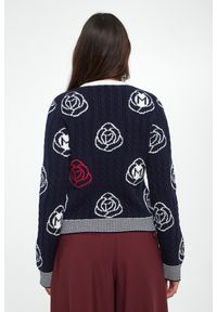 Marella Sport - Sweter damski wełniany Fumato MARELLA SPORT. Materiał: wełna. Styl: sportowy