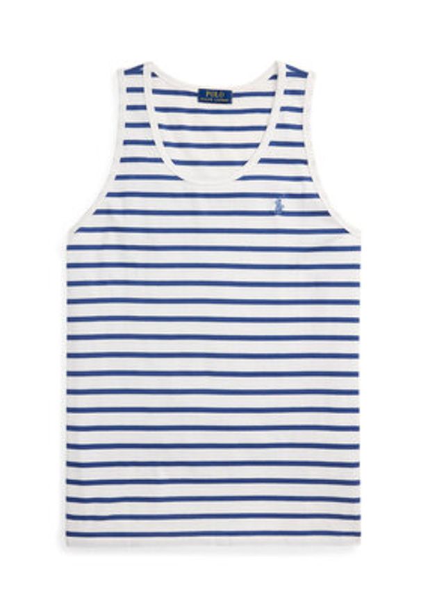 Polo Ralph Lauren Tank top 710970699001 Granatowy Classic Fit. Typ kołnierza: polo. Kolor: niebieski. Materiał: bawełna