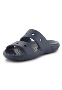Klapki Crocs Classic Sandal K Jr 207536-410 niebieskie. Okazja: na plażę. Kolor: niebieski. Materiał: materiał, syntetyk #4