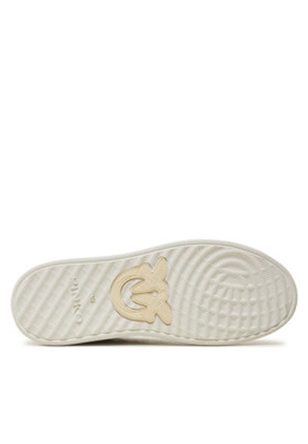 Pinko - PINKO Sneakersy Mandy 02 SS0051 P035 Écru. Materiał: skóra
