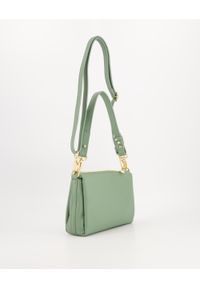 Unisono - Zielona torebka crossbody. Kolor: zielony. Materiał: skórzane. Styl: casual, elegancki. Rodzaj torebki: na ramię