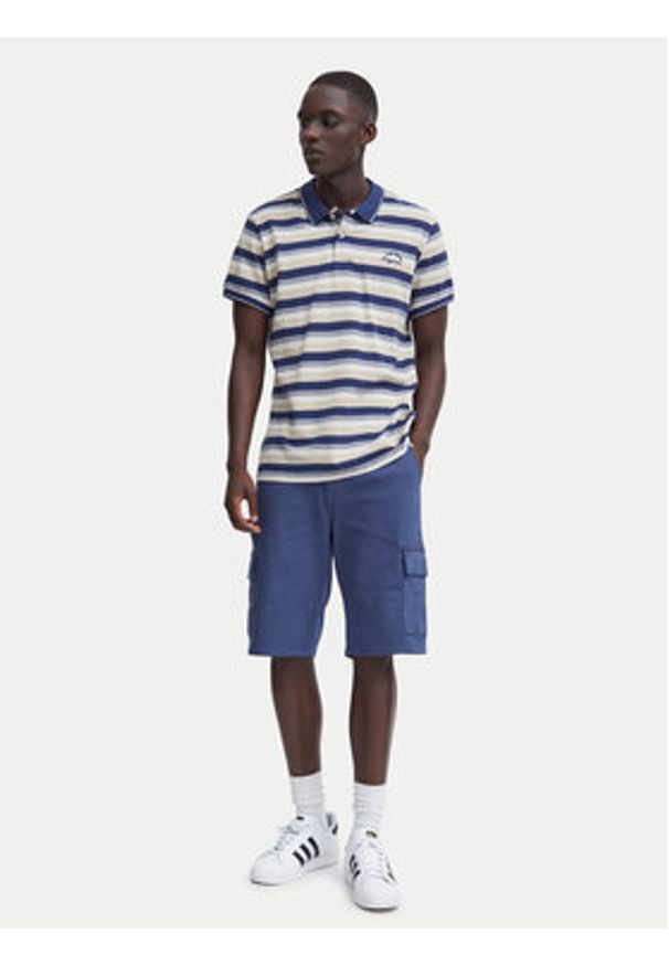 Blend Polo 20716478 Kolorowy Regular Fit. Typ kołnierza: polo. Materiał: bawełna. Wzór: kolorowy