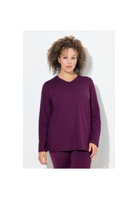 ULLA POPKEN - Damskie Bluzka narciarska funkcyjna szybkoschnąca komin długi rękaw. Typ kołnierza: komin. Kolekcja: plus size. Kolor: czerwony. Materiał: poliester, materiał, elastan. Długość rękawa: długi rękaw. Długość: długie #1