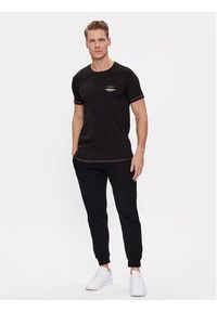 Aeronautica Militare T-Shirt AM1UTI003 Czarny Regular Fit. Kolor: czarny. Materiał: bawełna