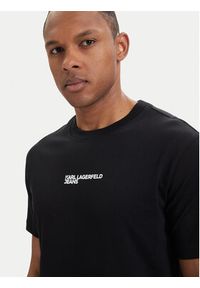 Karl Lagerfeld Jeans T-Shirt B2M17090 Czarny Relaxed Fit. Kolor: czarny. Materiał: bawełna #4