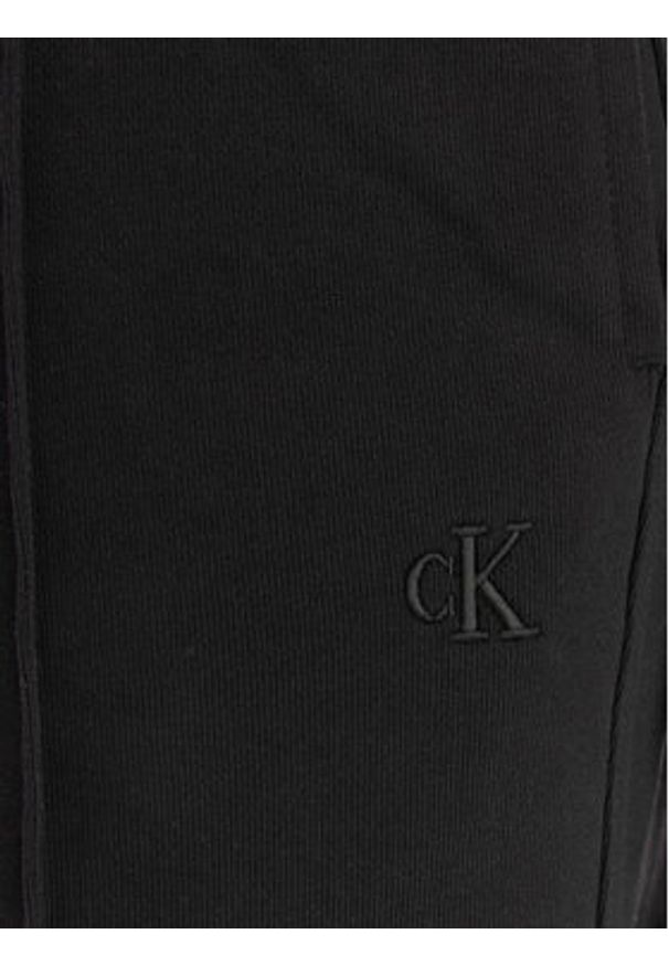 Calvin Klein Jeans Spodnie dresowe Archive Logo LV047B240G Czarny Regular Fit. Kolor: czarny. Materiał: bawełna