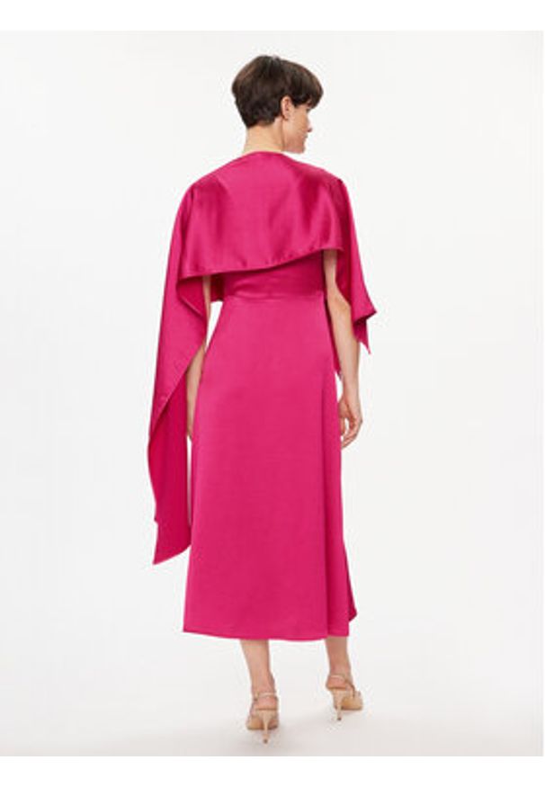 Weekend Max Mara Sukienka koktajlowa Gambero 2415231012 Różowy Regular Fit. Kolor: różowy. Materiał: syntetyk. Styl: wizytowy