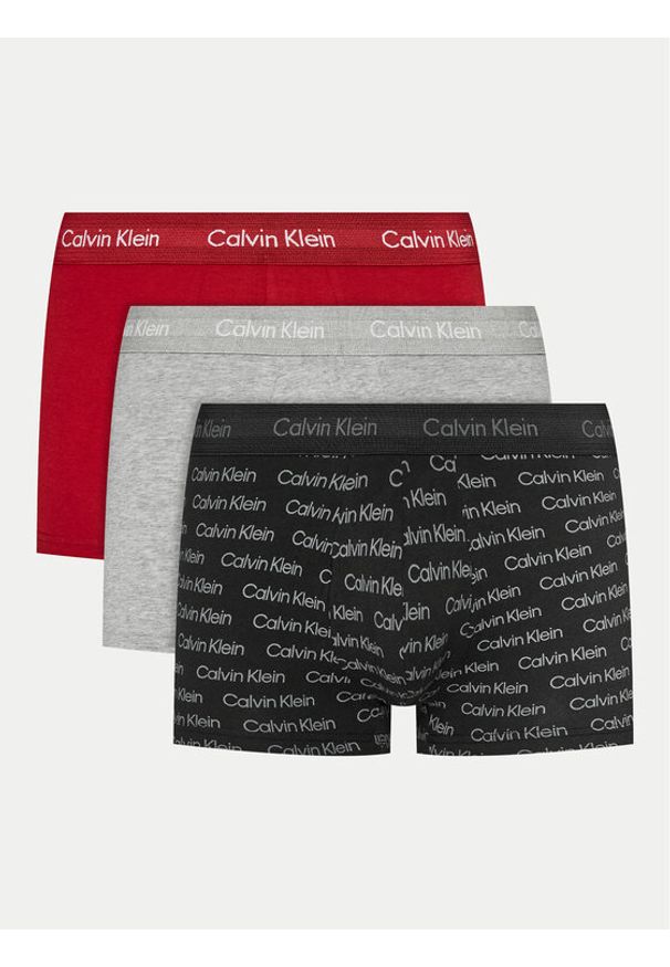 Calvin Klein Underwear Komplet 3 par bokserek 000NB3055A Kolorowy. Materiał: bawełna. Wzór: kolorowy