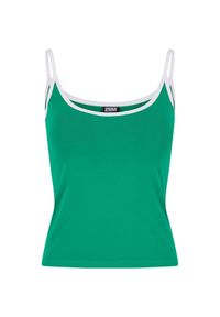 Damski tank top Urban Classics Contrast Basic (x2). Okazja: na co dzień. Kolor: biały, wielokolorowy, zielony. Styl: casual, elegancki #1