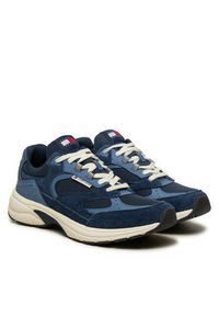 Tommy Jeans Sneakersy The Coney Suede EM0EM01501 Granatowy. Kolor: niebieski. Materiał: zamsz, skóra