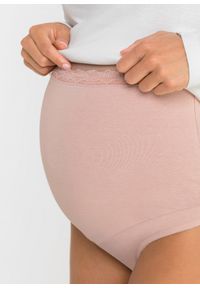 bonprix - Figi ciążowe z bawełny organicznej (2 pary). Stan: podwyższony. Kolekcja: moda ciążowa. Kolor: czarny. Materiał: bawełna #2