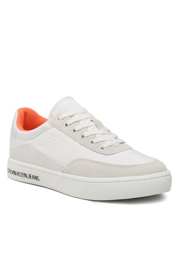 Calvin Klein Jeans Sneakersy Classic Cupsole Su Softny YM0YM00669 Biały. Kolor: biały. Materiał: materiał