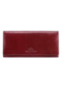 Wittchen - Damski portfel ze skóry duży wiśniowy. Kolor: czerwony. Materiał: skóra #1