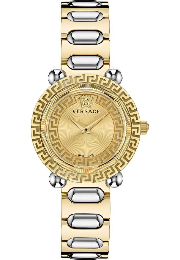 VERSACE - Zegarek Versace Zegarek damski Versace VE6I00423 srebrny. Kolor: srebrny