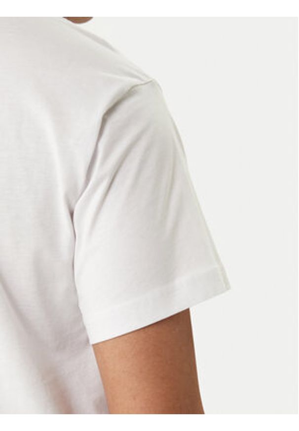 Versace Jeans Couture T-Shirt 80GAHT14 CJ00T Biały Regular Fit. Kolor: biały. Materiał: bawełna