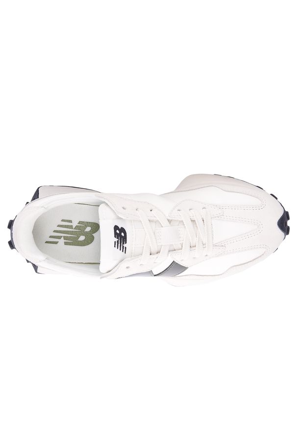 Buty damskie New Balance WS327JWA – białe. Okazja: na co dzień. Kolor: biały. Materiał: syntetyk, guma, skóra, materiał, dresówka. Szerokość cholewki: normalna. Sezon: wiosna. Obcas: na płaskiej podeszwie