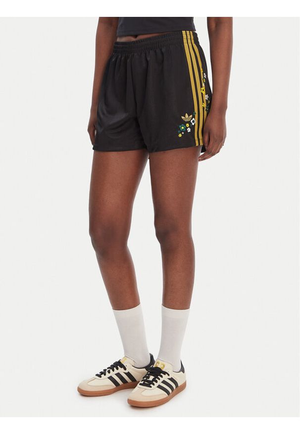 Adidas - adidas Szorty sportowe Liberty London Firebird KE3664 Czarny Loose Fit. Kolor: czarny. Materiał: syntetyk