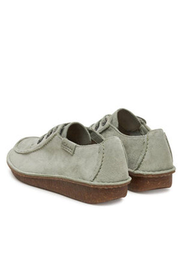 Clarks Półbuty Funny Dream 26182262 Zielony. Kolor: zielony. Materiał: zamsz, skóra