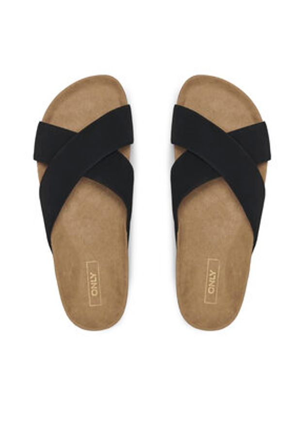 ONLY Shoes Klapki Onlmaxi 15331391 Czarny. Kolor: czarny. Materiał: materiał