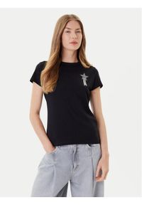BOSS T-Shirt Endora 50545287 Czarny Regular Fit. Kolor: czarny. Materiał: bawełna