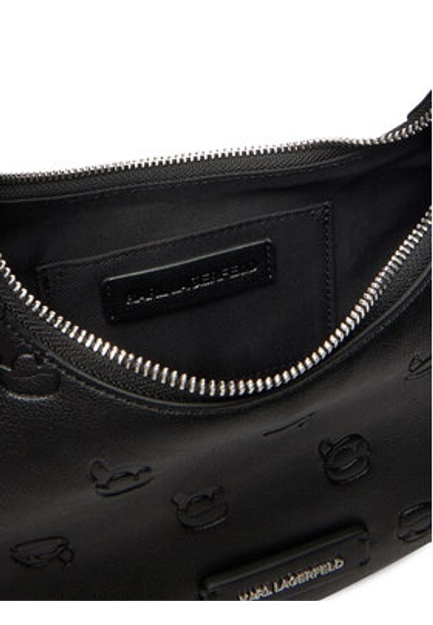 Karl Lagerfeld - KARL LAGERFELD Torebka A3W30292 Czarny. Kolor: czarny. Materiał: skórzane