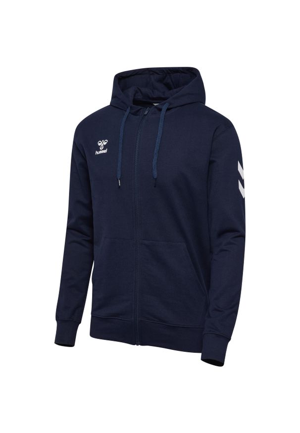 Bluza z kapturem i zamkiem błyskawicznym Hummel GO 2.0. Typ kołnierza: kaptur. Kolor: niebieski