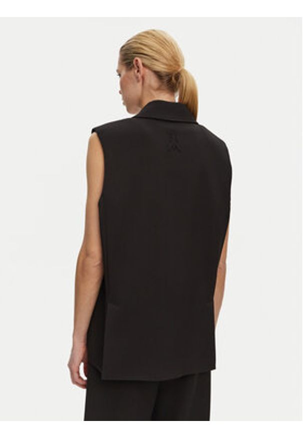 Patrizia Pepe Kamizelka 8S0512/A375-K103 Czarny Regular Fit. Kolor: czarny. Materiał: syntetyk