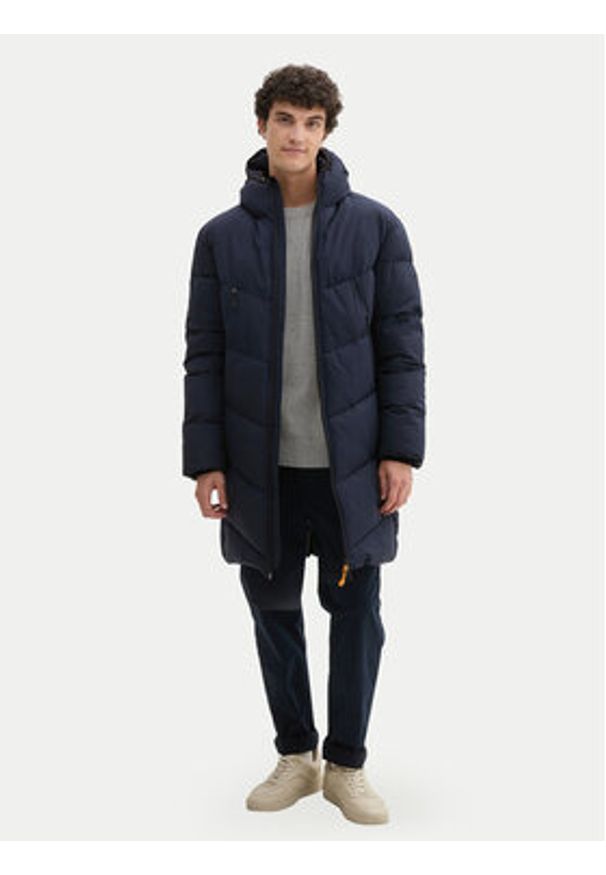 Tom Tailor Denim Kurtka zimowa 1041777 Granatowy Regular Fit. Kolor: niebieski. Materiał: syntetyk. Sezon: zima