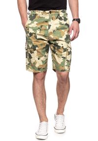 Lee - SPODENKI LEE FATIGUE SHORTS CAMOUFLAGE L73BCW03 112120343. Materiał: materiał. Wzór: aplikacja, moro