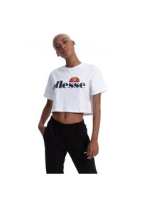 Koszulka sportowa damska Ellesse Alberta Crop. Kolor: biały. Materiał: bawełna