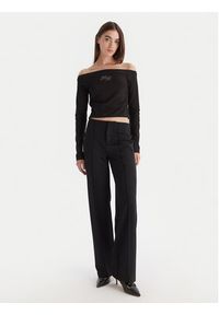 Hugo - HUGO Bluzka Dolder 50546931 Czarny Slim Fit. Kolor: czarny. Materiał: bawełna #4