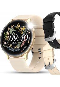 JG Smart - SMARTWATCH ZEGAREK DAMSKI MENU PL ROZMOWY POWIADOMIENIA SMART WATCH ZŁOTY. Rodzaj zegarka: smartwatch. Kolor: złoty