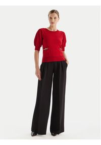 Fracomina Sweter FR25WT7019K55601 Czerwony Slim Fit. Kolor: czerwony. Materiał: syntetyk #4