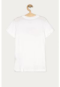 Nike Kids - T-shirt dziecięcy 122-166 cm. Okazja: na co dzień. Kolor: biały. Materiał: bawełna, dzianina. Wzór: nadruk. Styl: casual #2