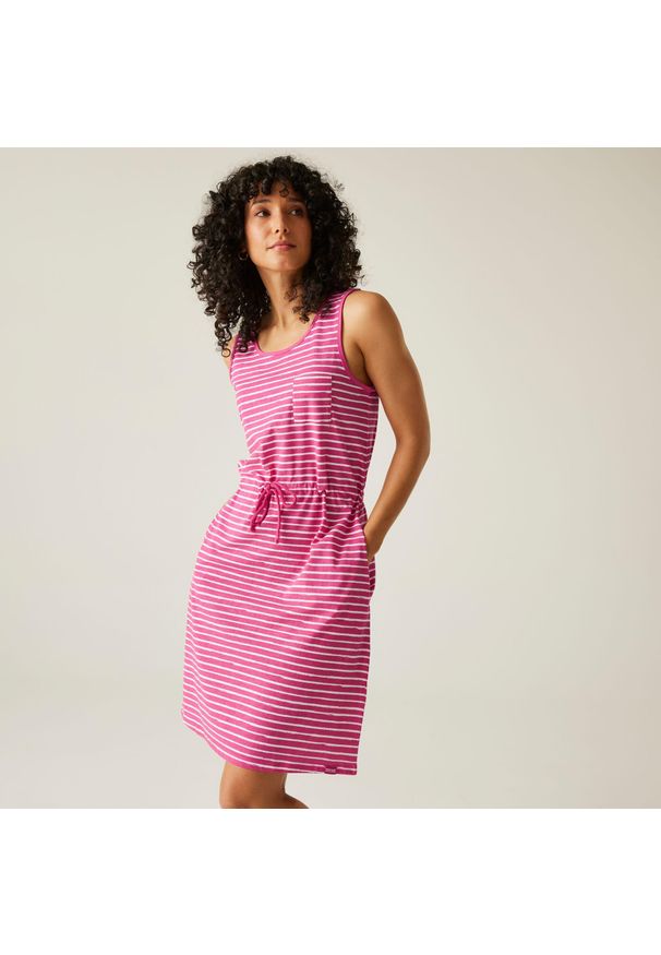 Regatta - Sukienka casual damska Ariena. Kolor: różowy. Sport: turystyka piesza