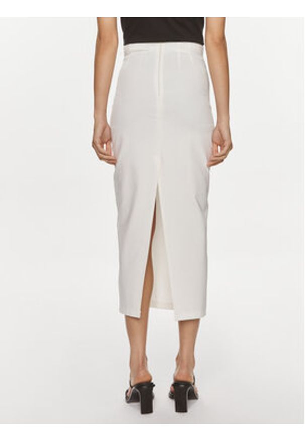 ViCOLO Spódnica ołówkowa TB0030 Écru Slim Fit. Materiał: bawełna, syntetyk