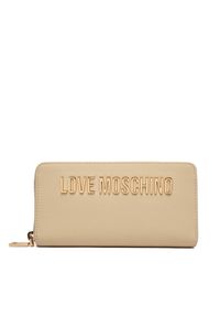 Love Moschino - LOVE MOSCHINO Portfel JC5611PP1PKD0129 Beżowy. Kolor: beżowy. Materiał: skóra #1