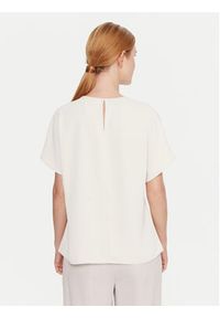 Calvin Klein Bluzka LV044C196G Écru Regular Fit. Materiał: syntetyk #3