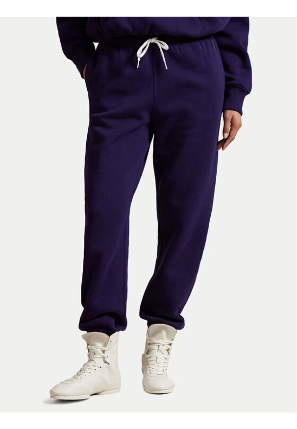 Polo Ralph Lauren Spodnie dresowe 211971700008 Granatowy Tapered Fit. Kolor: niebieski. Materiał: bawełna