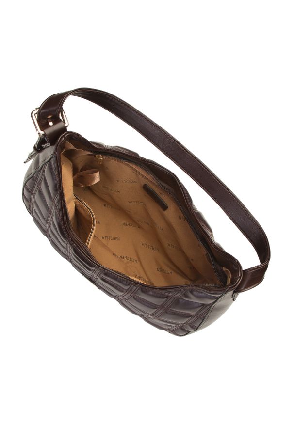 Wittchen - Torebka baguette z pikowanej ekoskóry. Kolor: brązowy. Sezon: lato. Materiał: skórzane. Styl: klasyczny, elegancki, casual