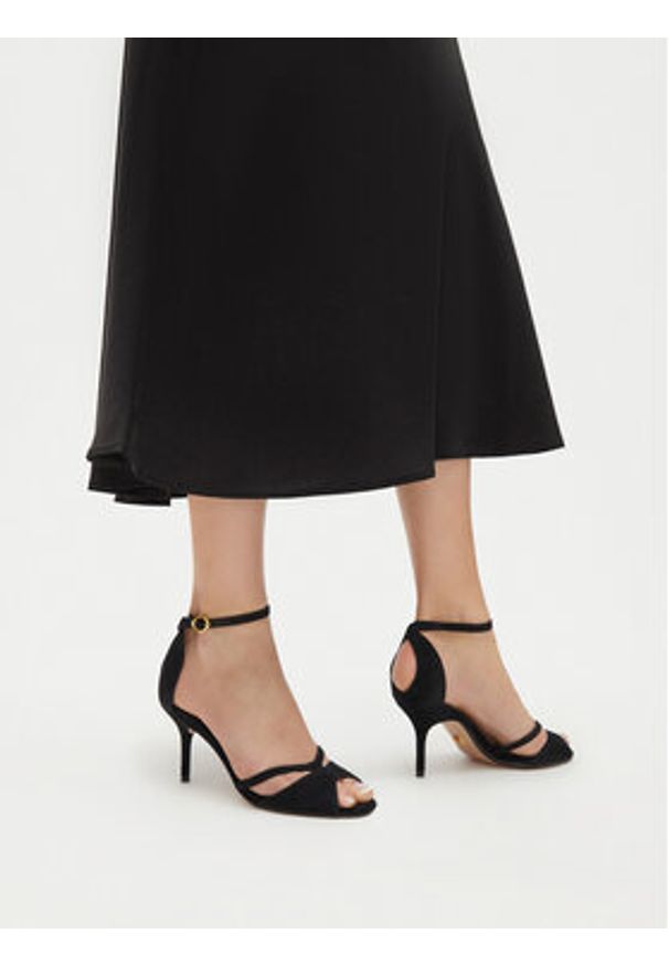 Gino Rossi Sandały NADI-1. Czarny. Kolor: czarny. Materiał: skóra, zamsz