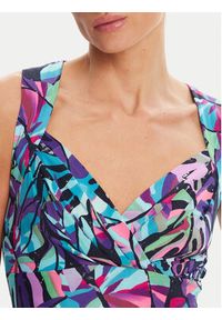 Morgan Bluzka 251-DCOLO Kolorowy Slim Fit. Materiał: syntetyk. Wzór: kolorowy #4