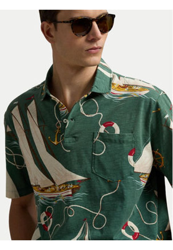 Polo Ralph Lauren Polo 710971786001 Zielony Classic Fit. Typ kołnierza: polo. Kolor: zielony. Materiał: bawełna