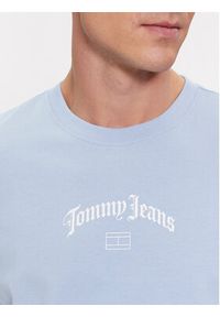 Tommy Jeans T-Shirt Grunge Arch Center DM0DM17720 Niebieski Classic Fit. Kolor: niebieski. Materiał: bawełna